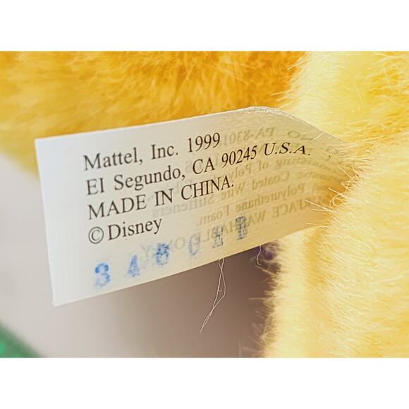 Winnie The Pooh w/ Rabbit Ears Easter Egg Holiday 1999 Soft Plush Toy 13" Vtg - Picture 15 of 16